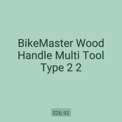 BikeMaster Wood Handle Multi Tool Type 2 2