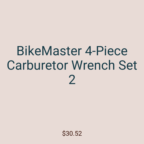 BikeMaster 4-Piece Carburetor Wrench Set 2