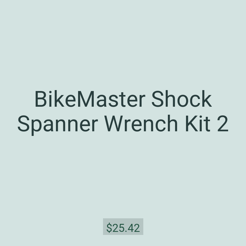 BikeMaster Shock Spanner Wrench Kit 2