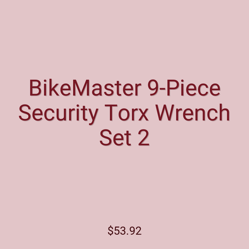 BikeMaster 9-Piece Security Torx Wrench Set 2