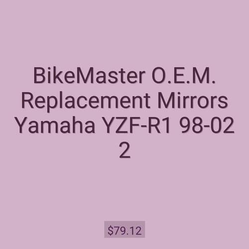 BikeMaster O.E.M. Replacement Mirrors Yamaha YZF-R1 98-02 2
