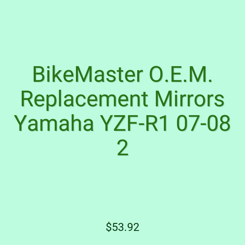 BikeMaster O.E.M. Replacement Mirrors Yamaha YZF-R1 07-08 2