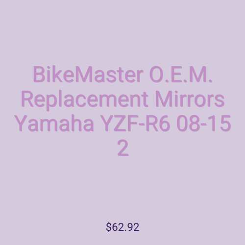 BikeMaster O.E.M. Replacement Mirrors Yamaha YZF-R6 08-15 2