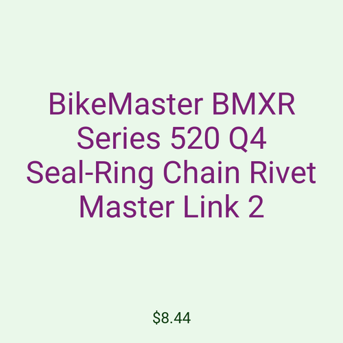 BikeMaster BMXR Series 520 Q4 Seal-Ring Chain Rivet Master Link 2