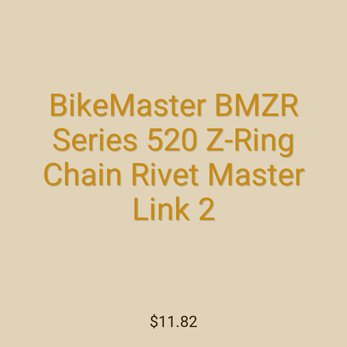 BikeMaster BMZR Series 520 Z-Ring Chain Rivet Master Link 2