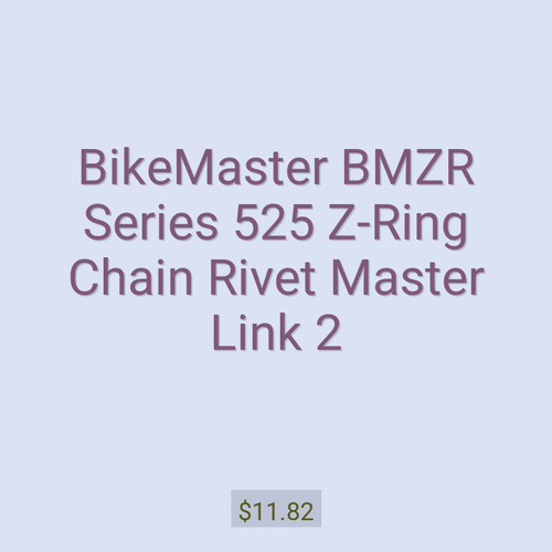 BikeMaster BMZR Series 525 Z-Ring Chain Rivet Master Link 2