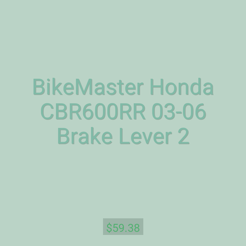 BikeMaster Honda CBR600RR 03-06 Brake Lever 2