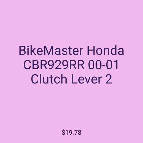 BikeMaster Honda CBR929RR 00-01 Clutch Lever 2
