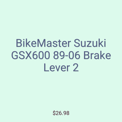 BikeMaster Suzuki GSX600 89-06 Brake Lever 2