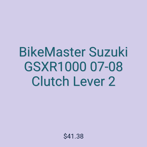 BikeMaster Suzuki GSXR1000 07-08 Clutch Lever 2