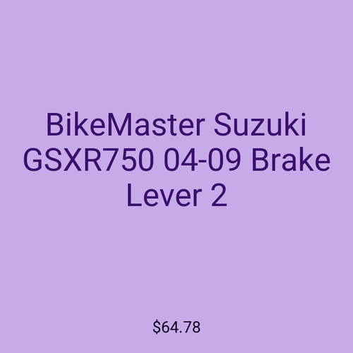 BikeMaster Suzuki GSXR750 04-09 Brake Lever 2