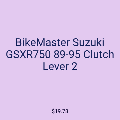 BikeMaster Suzuki GSXR750 89-95 Clutch Lever 2
