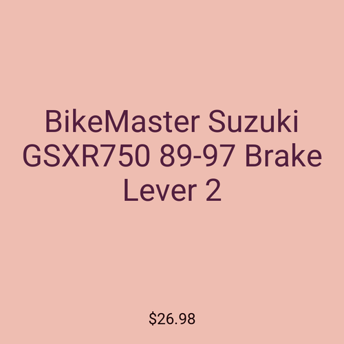 BikeMaster Suzuki GSXR750 89-97 Brake Lever 2