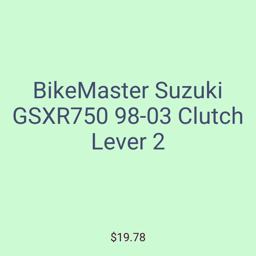 BikeMaster Suzuki GSXR750 98-03 Clutch Lever 2