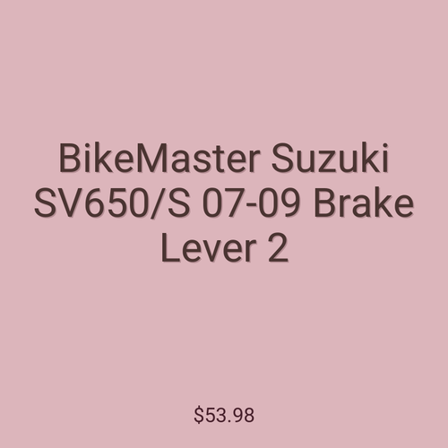 BikeMaster Suzuki SV650/S 07-09 Brake Lever 2