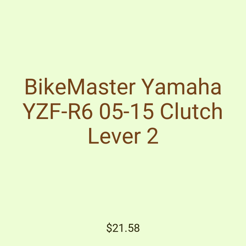 BikeMaster Yamaha YZF-R6 05-15 Clutch Lever 2