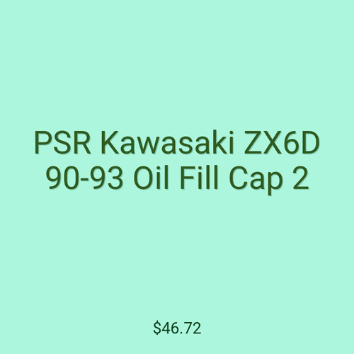 PSR Kawasaki ZX6D 90-93 Oil Fill Cap 2