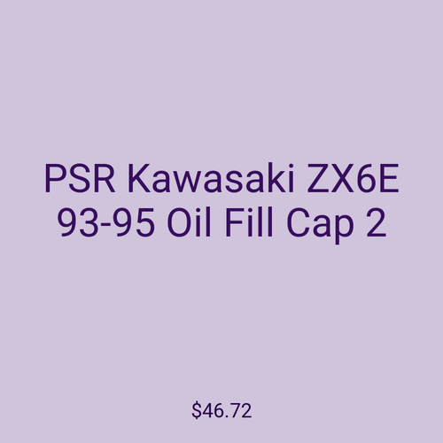 PSR Kawasaki ZX6E 93-95 Oil Fill Cap 2