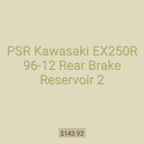 PSR Kawasaki EX250R 96-12 Rear Brake Reservoir 2