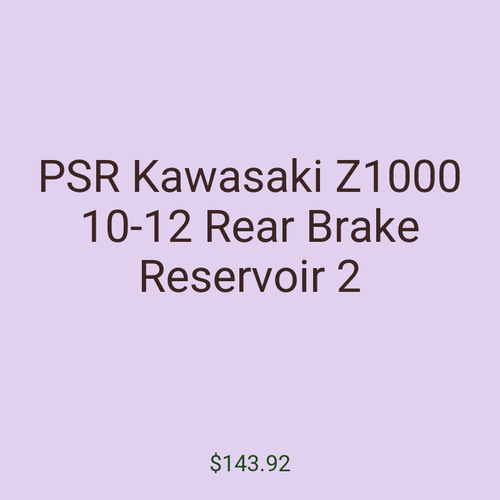 PSR Kawasaki Z1000 10-12 Rear Brake Reservoir 2