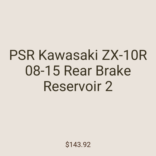 PSR Kawasaki ZX-10R 08-15 Rear Brake Reservoir 2