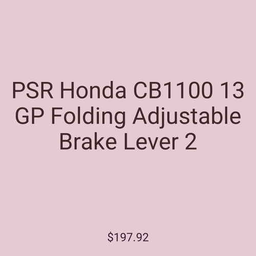 PSR Honda CB1100 13 GP Folding Adjustable Brake Lever 2