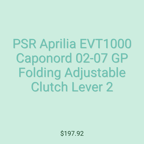 PSR Aprilia EVT1000 Caponord 02-07 GP Folding Adjustable Clutch Lever 2