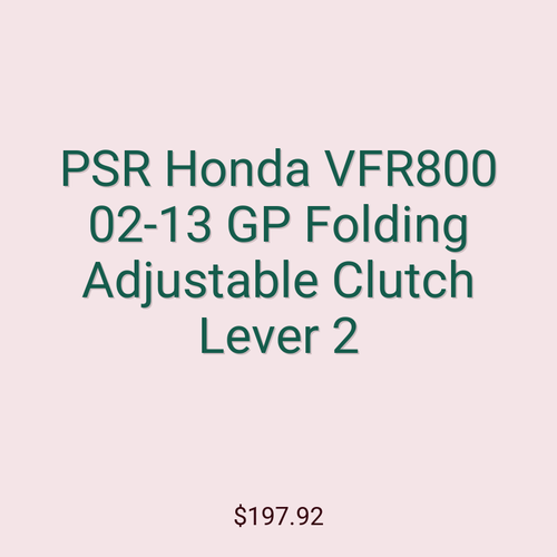 PSR Honda VFR800 02-13 GP Folding Adjustable Clutch Lever 2
