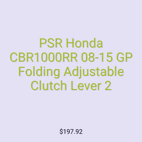 PSR Honda CBR1000RR 08-15 GP Folding Adjustable Clutch Lever 2