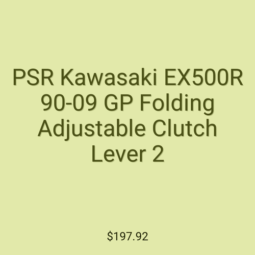 PSR Kawasaki EX500R 90-09 GP Folding Adjustable Clutch Lever 2