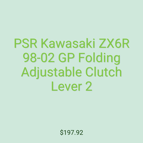 PSR Kawasaki ZX6R 98-02 GP Folding Adjustable Clutch Lever 2