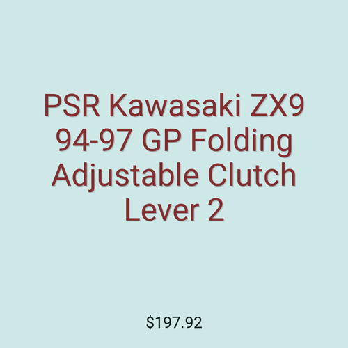 PSR Kawasaki ZX9 94-97 GP Folding Adjustable Clutch Lever 2