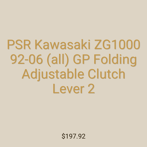 PSR Kawasaki ZG1000 92-06 (all) GP Folding Adjustable Clutch Lever 2