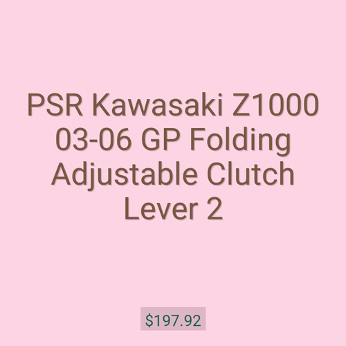 PSR Kawasaki Z1000 03-06 GP Folding Adjustable Clutch Lever 2