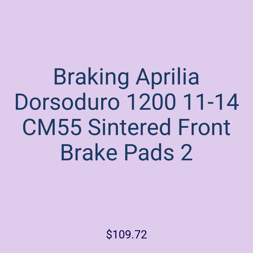 Braking Aprilia Dorsoduro 1200 11-14 CM55 Sintered Front Brake Pads 2