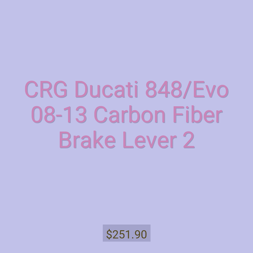 CRG Ducati 848/Evo 08-13 Carbon Fiber Brake Lever 2
