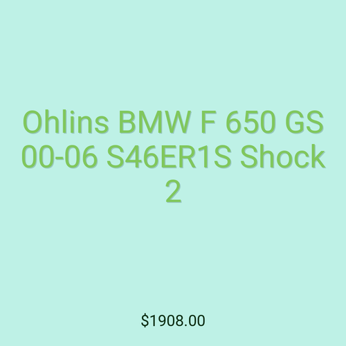 Ohlins BMW F 650 GS 00-06 S46ER1S Shock 2