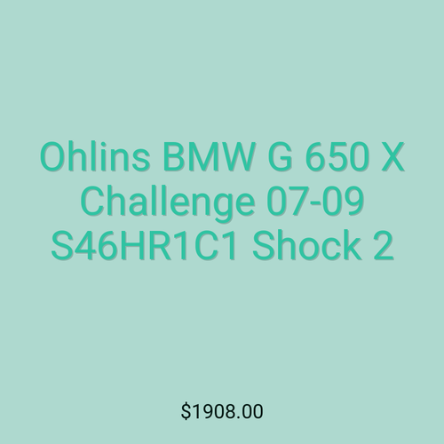 Ohlins BMW G 650 X Challenge 07-09 S46HR1C1 Shock 2