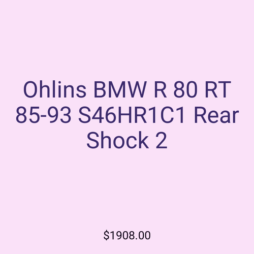 Ohlins BMW R 80 RT 85-93 S46HR1C1 Rear Shock 2