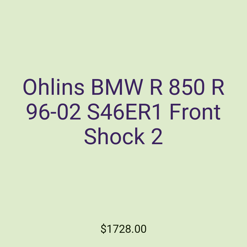 Ohlins BMW R 850 R 96-02 S46ER1 Front Shock 2