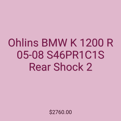 Ohlins BMW K 1200 R 05-08 S46PR1C1S Rear Shock 2