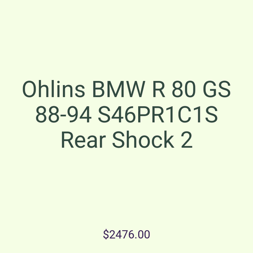 Ohlins BMW R 80 GS 88-94 S46PR1C1S Rear Shock 2