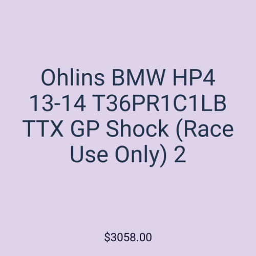 Ohlins BMW HP4 13-14 T36PR1C1LB TTX GP Shock (Race Use Only) 2