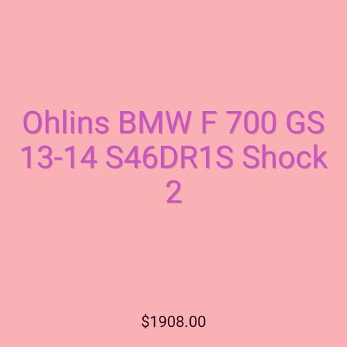 Ohlins BMW F 700 GS 13-14 S46DR1S Shock 2