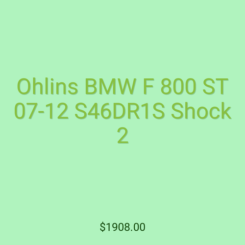 Ohlins BMW F 800 ST 07-12 S46DR1S Shock 2