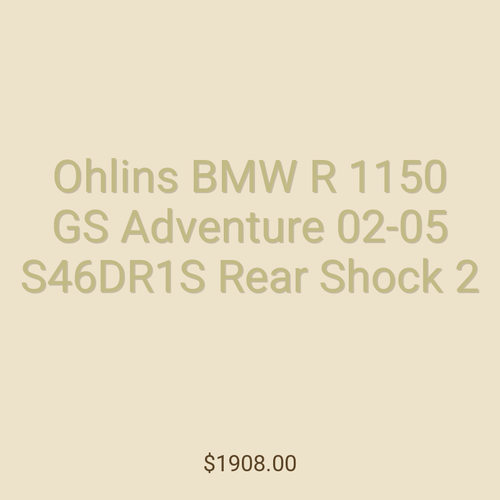 Ohlins BMW R 1150 GS Adventure 02-05 S46DR1S Rear Shock 2