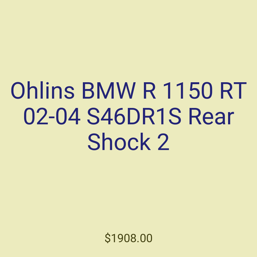 Ohlins BMW R 1150 RT 02-04 S46DR1S Rear Shock 2