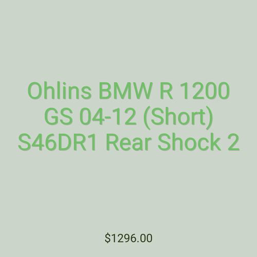 Ohlins BMW R 1200 GS 04-12 (Short) S46DR1 Rear Shock 2