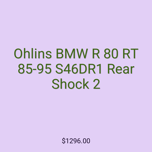 Ohlins BMW R 80 RT 85-95 S46DR1 Rear Shock 2