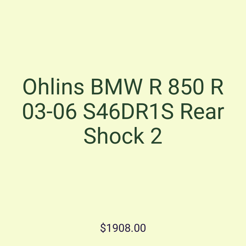 Ohlins BMW R 850 R 03-06 S46DR1S Rear Shock 2